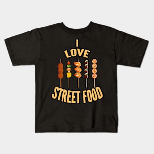 I love street food Kids T-Shirt